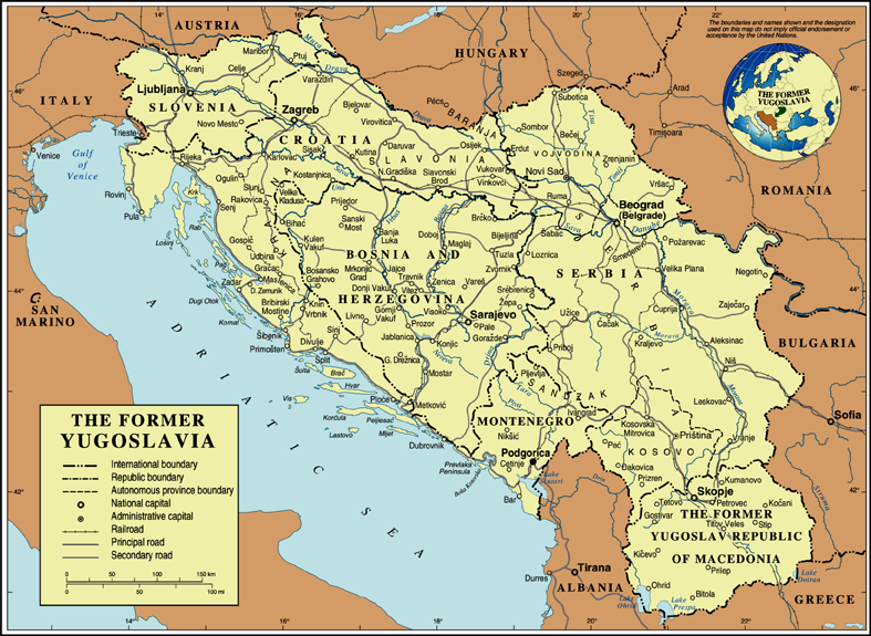 Predvi Ene Nove Kvantne Estice Na Balkanu Atro Info   Former Yugoslavia Map1 